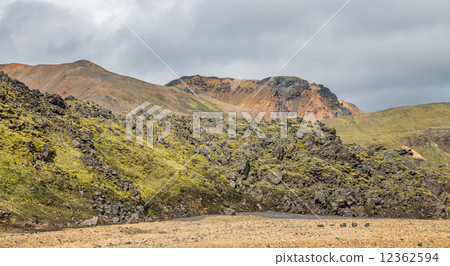 Landmannalaugar unbelievable lava landscape, Iceland Landmannalaugar unbelievable lava landscape, Iceland 12362594