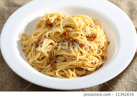 Pasta and pesto sauce Pasta and pesto sauce 12362658