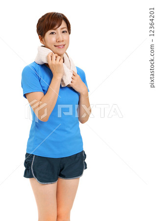 女性在奔跑的樣子 12364201