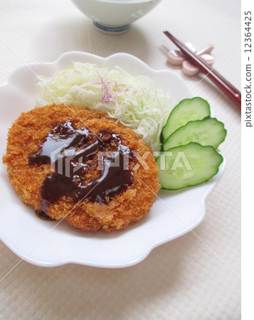 Croquette with sauce Croquette with sauce 12364425