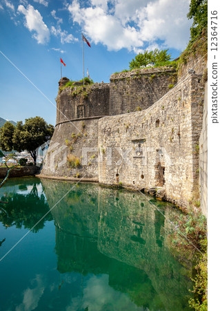 castle wall at ditch of Kotor, Montenegro castle wall at ditch of Kotor, Montenegro 12364716