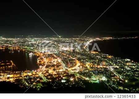 函館的夜景從函館山100萬美元 12365433