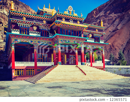 Buddhist monastery in Kaza, Spiti Valley 12365571