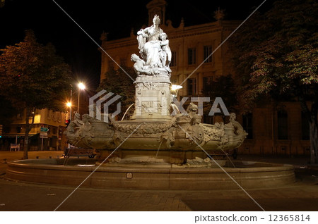 The fountain on Place Henri Estrangin in Marseille, France The fountain on Place Henri Estrangin in Marseille, France 12365814