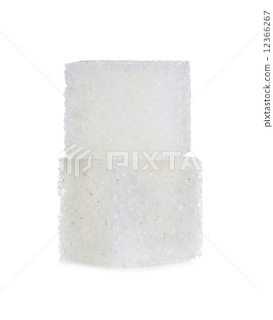 Cubes of sugar isolated on white background Cubes of sugar isolated on white background 12366267