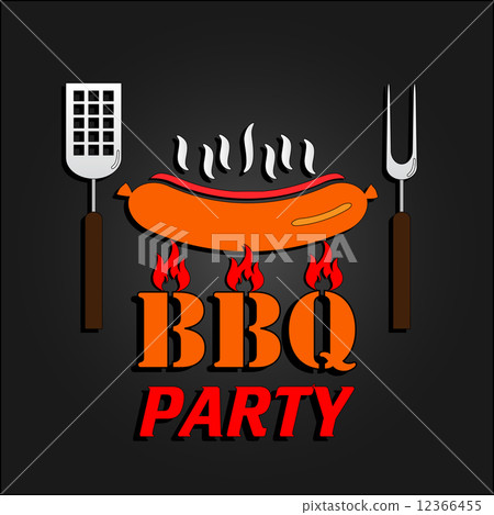 BBQ design card. Vector illustration. EPS 10 12366455