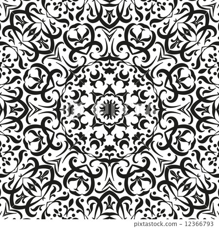 Abstract seamless floral background 12366793