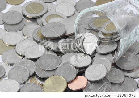 Coins over the glass be comparable to greed of human Coins over the glass be comparable to greed of human 12367073