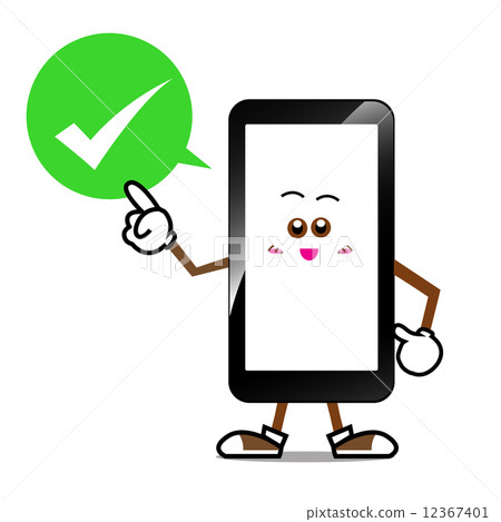 Smart phone cartoon 003 Smart phone cartoon 003 12367401