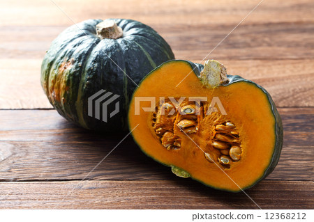 Cross section of botchan pumpkin 12368212