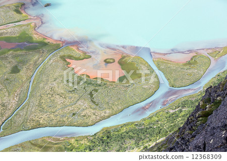 Swamp seen from Knutsho mountain (Jotunheimen National Park, Nor 12368309