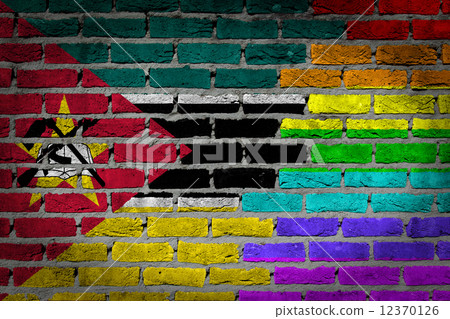 Dark brick wall - LGBT rights - Mozambique Dark brick wall - LGBT rights - Mozambique 12370126