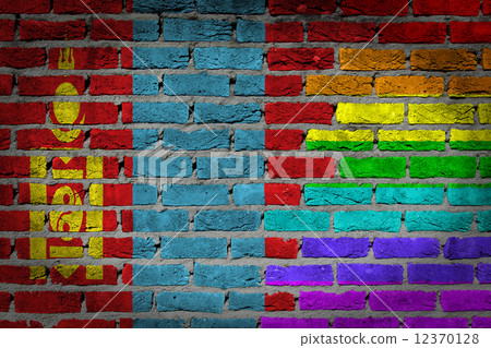 Dark brick wall - LGBT rights - Mongolia 12370128
