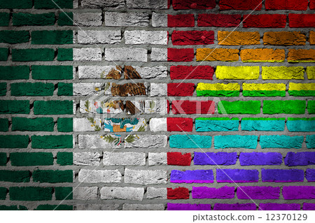 Dark brick wall - LGBT rights - Mexico Dark brick wall - LGBT rights - Mexico 12370129