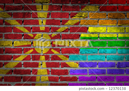 Dark brick wall - LGBT rights - Macedonia Dark brick wall - LGBT rights - Macedonia 12370138