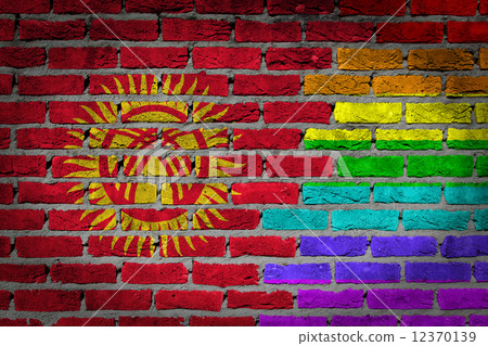 Dark brick wall - LGBT rights - Kyrgyzstan 12370139