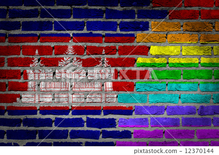 Dark brick wall - LGBT rights - Cambodia Dark brick wall - LGBT rights - Cambodia 12370144