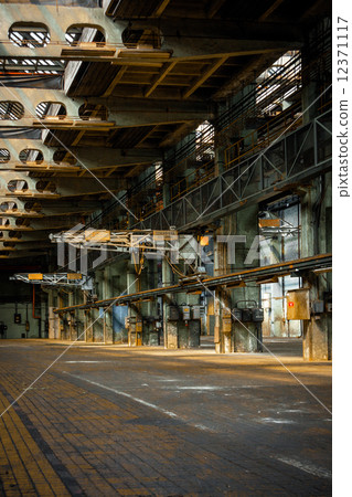 Dark industrial interior Dark industrial interior 12371117