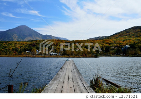 Nature beauty of Lake Shirakaba - From the pier. 12371521