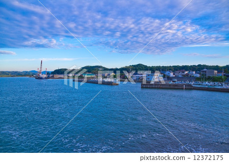 Shimanto River estuary and Shimoda port 12372175