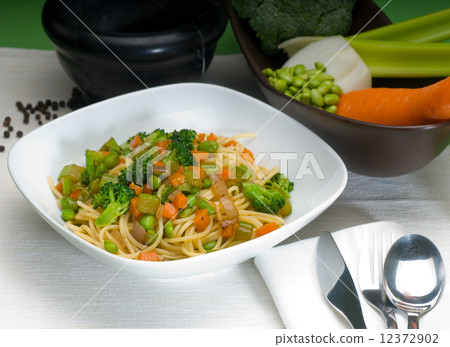 vegetable pasta vegetable pasta 12372902