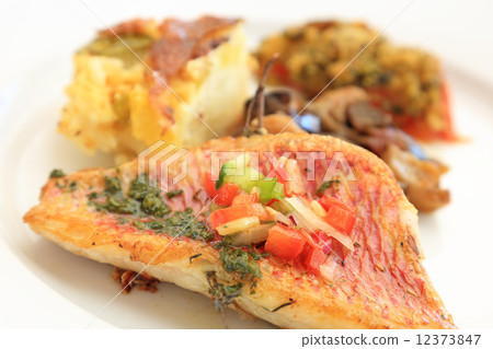 Delicious fish dish French 12373847