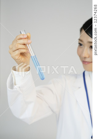 Scientists with test tubes 12374268