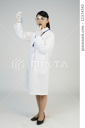 Scientists with test tubes 12374342