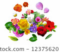 Happy Flower Car White Background 12375620