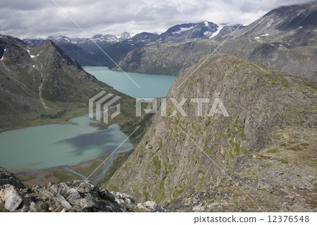 Leirungsdalen seen from Knutshoe Mountain (Oppland, Jotinheimen 12376548