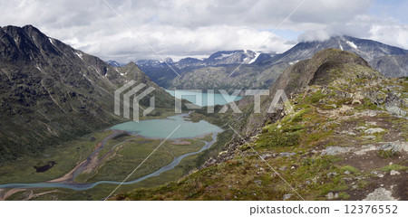 Leirungsdalen seen from Knutshoe Mountain (Oppland, Jotinheimen 12376552