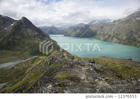 Leirungsdalen seen from Knutshoe Mountain (Oppland, Jotinheimen Leirungsdalen seen from Knutshoe Mountain (Oppland, Jotinheimen 12376553