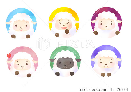 Sheep icon - Stock Illustration [12376584] - PIXTA