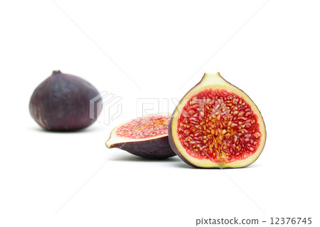figs closeup isolated on white background 12376745