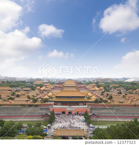 China panorama overlooking the Forbidden City 12377323