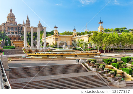 National Museum in Barcelona,Placa De Espanya,Spain. 12377527