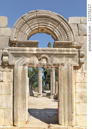 the ruins of the ancient synagogue the ruins of the ancient synagogue 12378227