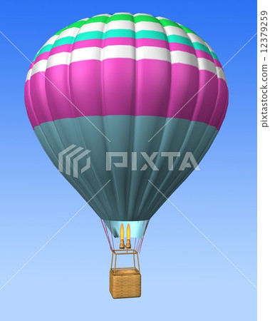 hot air balloon isolated on a sky background hot air balloon isolated on a sky background 12379259
