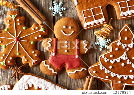 Christmas homemade gingerbread cookies Christmas homemade gingerbread cookies 12379534