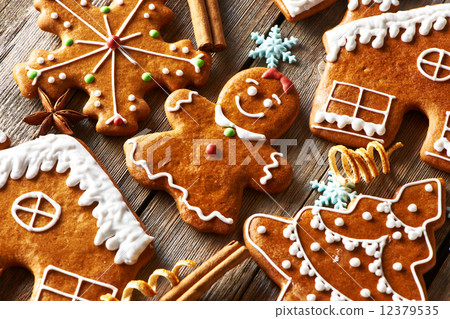 Christmas homemade gingerbread cookies Christmas homemade gingerbread cookies 12379535