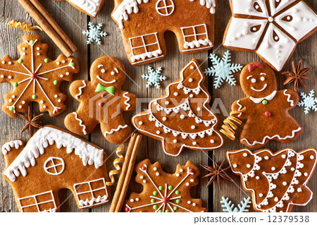 Christmas homemade gingerbread cookies Christmas homemade gingerbread cookies 12379538