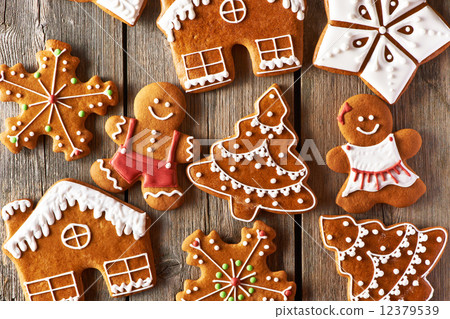 Christmas homemade gingerbread cookies Christmas homemade gingerbread cookies 12379539