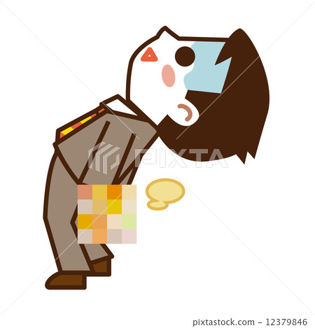 Business man leaking feces 12379846