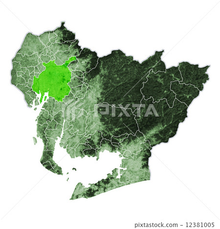 Aichi Prefecture and Nagoya City Map 12381005