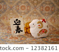 新年賀卡材料2015年周一 12382161
