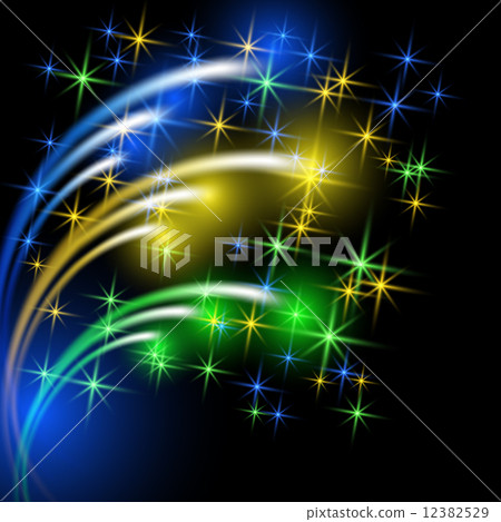 Salute and firework with sparkle stars Salute and firework with sparkle stars 12382529