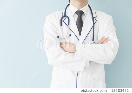 Medical image: Doctor's hand with arms folded 12383421