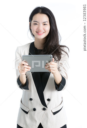 Business woman isolated 12383981