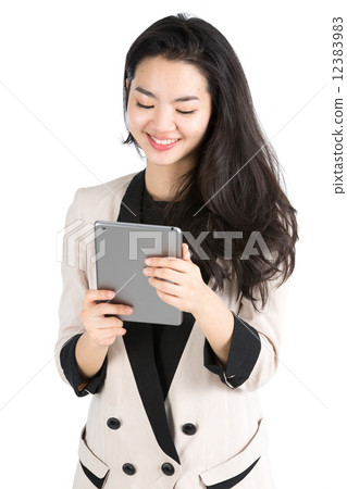Business woman isolated 12383983