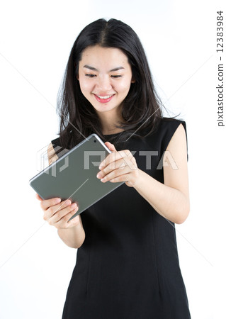 Business woman isolated 12383984